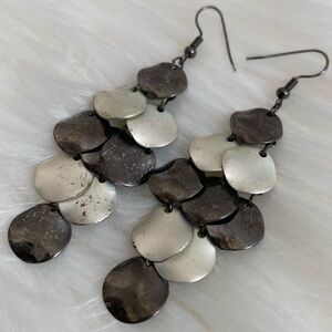 Dangly two toned earrings